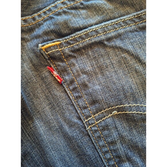 Men's Levi's 505 Straight Leg Regular Fit Medium Blue Jeans Size 34 X 30, EUC - Picture 7 of 8